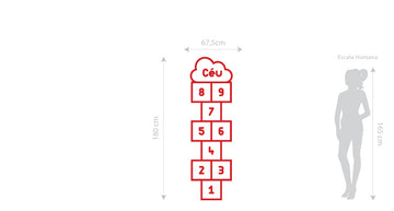 Adesivo Infantil AMARELINHA TRAÇOS